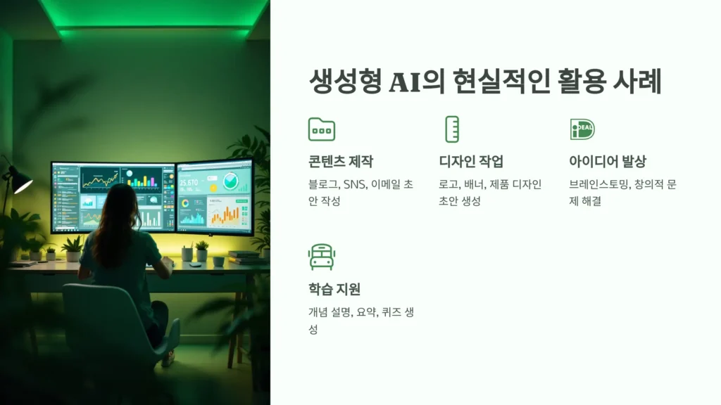 생성형 AI의 현실적인 활용 사례